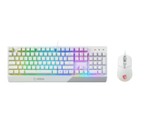 Kit Msi Vigor Gk30 Combo White Us Teclado+Mouse Rgb Mecanico